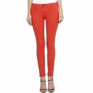 VINCE Skinny Ankle Colored Jeans in Geranium
